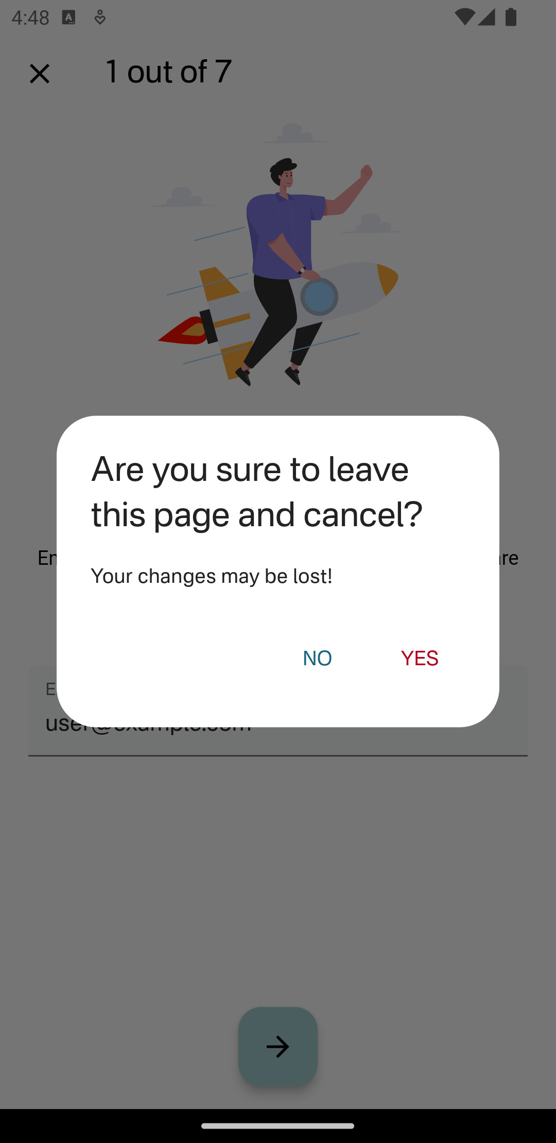 Cancel Create Account