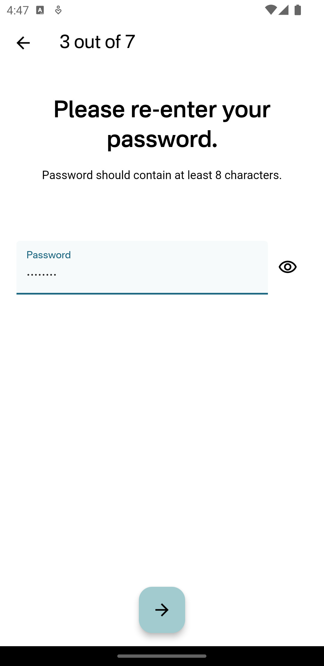 Create Account Step 3