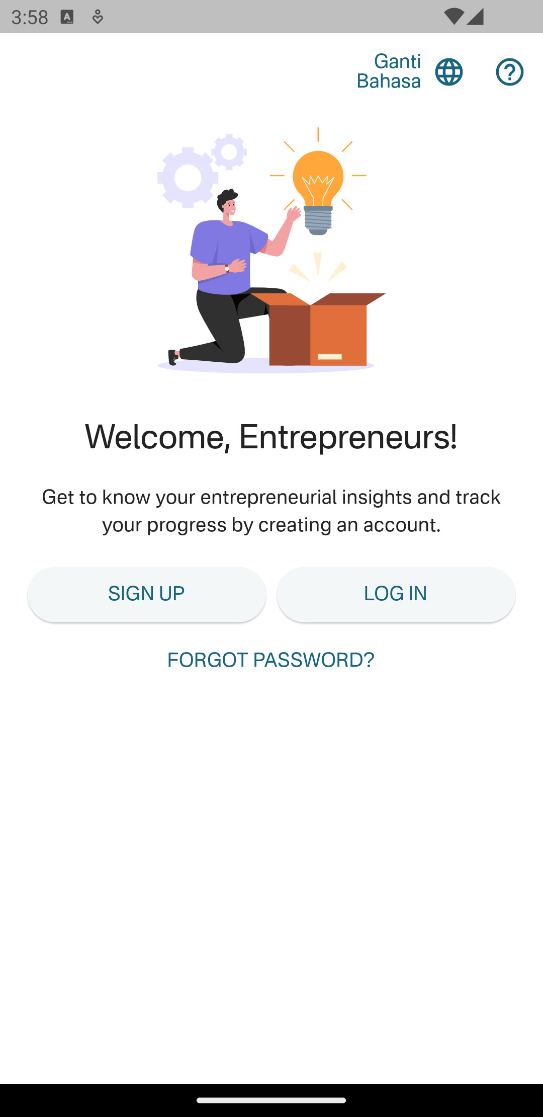 Onboarding Page
